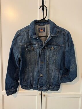 The Children's Place Denim Jean Jacket in Dark Blue